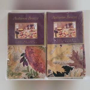 NOS Avon Autumn Breeze Fabric Cloth Napkins 4